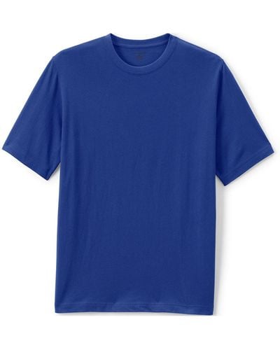 Lands' End School Uniform Short Sleeve Essential T-shirt - Blue