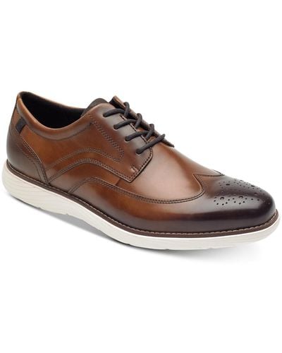 Rockport Garett Wingtip Oxford Shoes - Brown