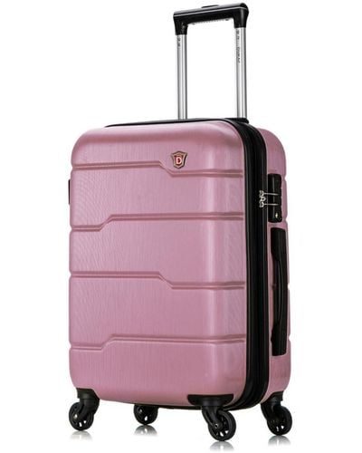 DUKAP Rodez 20" Lightweight Hardside Spinner Carry-on luggage - Metallic