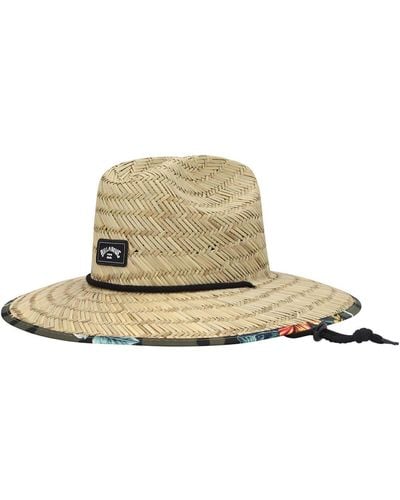 Billabong Natural Tides Print Olive Straw Hat
