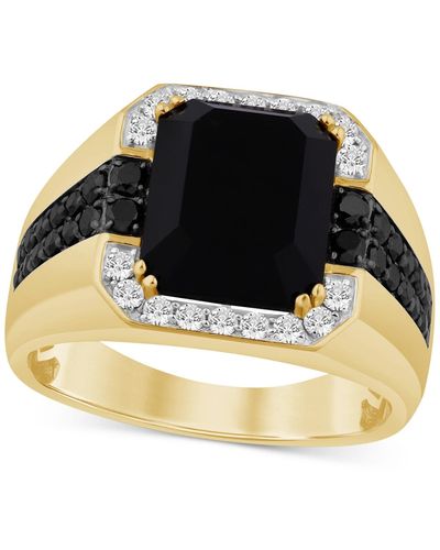 Macy's And Black & White Diamond Halo Ring (1 Ct. T.w.