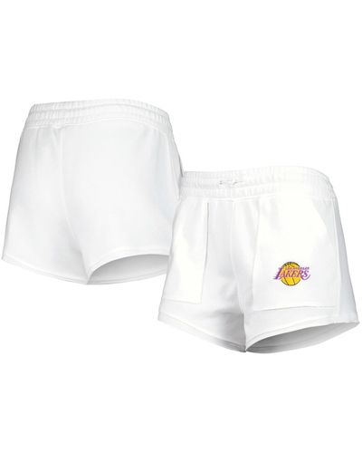 Concepts Sport Los Angeles Lakers Sunray Shorts - White