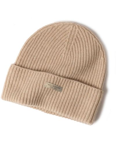 Bellemere New York Bellemere Cuffed Cashmere Beanie - Natural