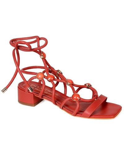 Paula Torres Shoes Ana Strappy Dress Sandals - Red
