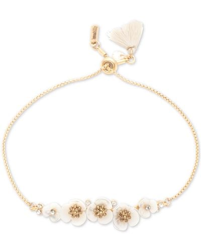 Lonna & Lilly Slider Flower Bracelet - White