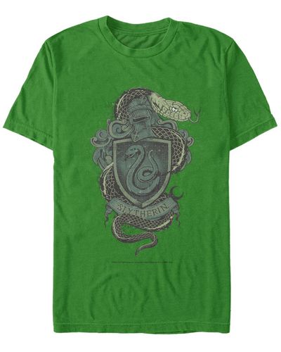 Fifth Sun Slytherin Crest Short Sleeve Crew T-shirt - Green
