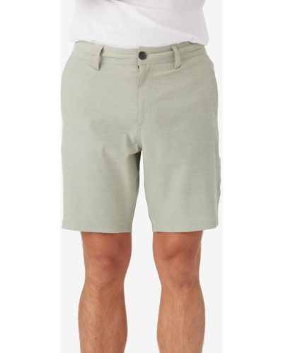O'neill Sportswear Reserve Light Check Hybrid 19" Outseam Shorts - Gray