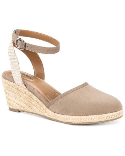 Style & Co. Mailena Wedge Espadrille Sandals, Created For Macy's - Brown