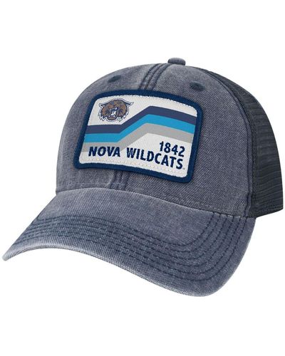 Legacy Athletic Villanova Wildcats Sun And Bars Dashboard Trucker Snapback Hat - Blue