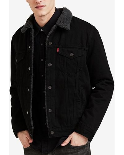 Levi's ® Duvall Black Sherpa Trucker Jacket