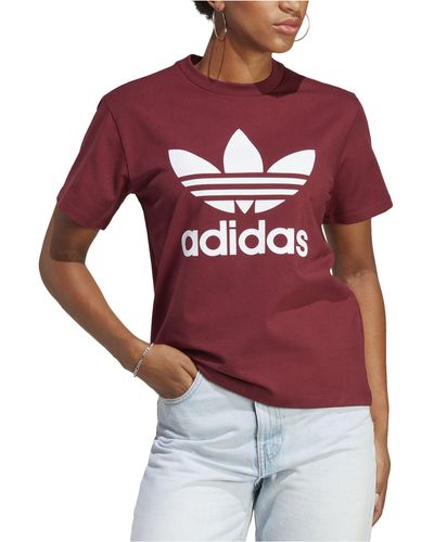 adidas Trefoil Logo T-shirt, Xs-4x - Red