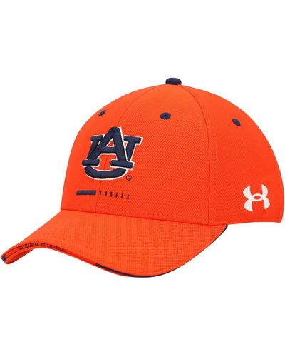 Under Armour Auburn Tigers Blitzing Accent Performance Adjustable Hat - Orange