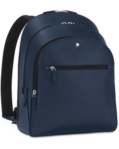 Montblanc Sartorial Medium Leather Backpack - Blue