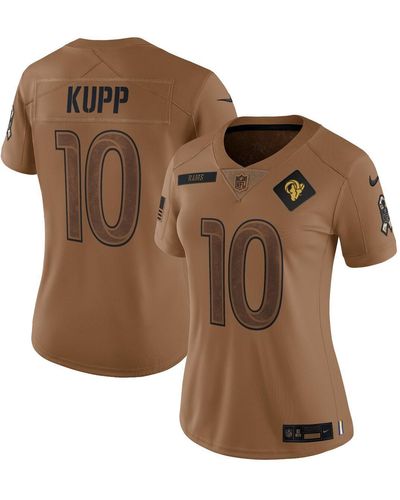 Nike Cooper Kupp Distressed Los Angeles Rams 2023 Salute To Service Limited Jersey - Brown