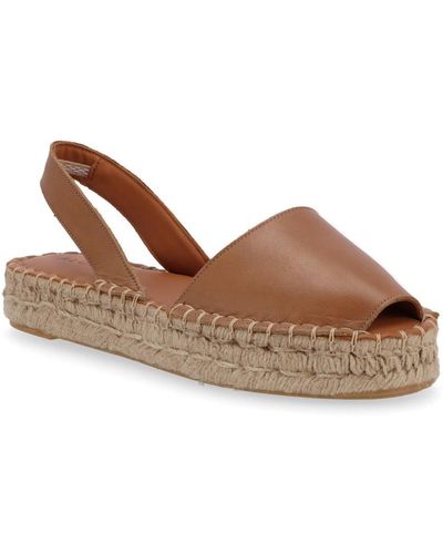 Alohas Ibizas Leather Espadrilles Sandals - Brown