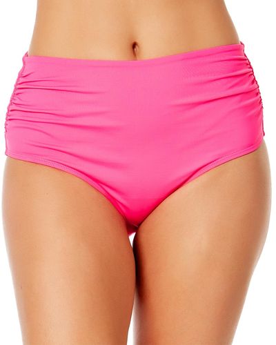 Anne Cole High-waist Bikini Bottoms - Pink