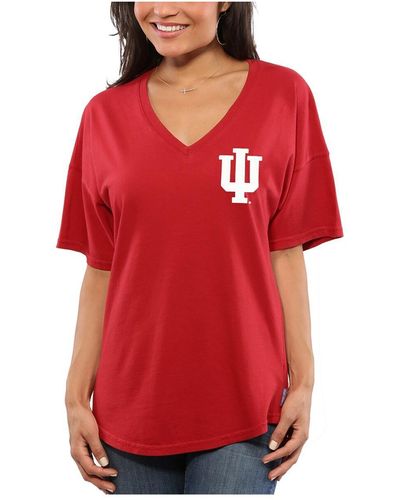 Spirit Jersey Indiana Hoosiers Oversized T-shirt - Red