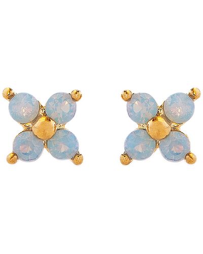Girls Crew Teeny Tiny Blue Blossom Stud Earrings