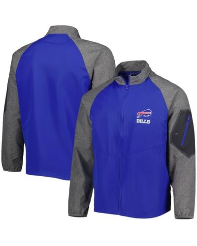 Dunbrooke Buffalo Bills Hurricane Raglan Full-zip Windbreaker Jacket - Blue