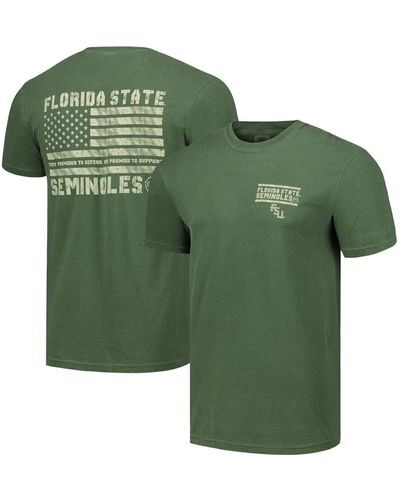 Image One Olive Florida State Seminoles Oht Military-inspired Appreciation Comfort Colors T-shirt - Green