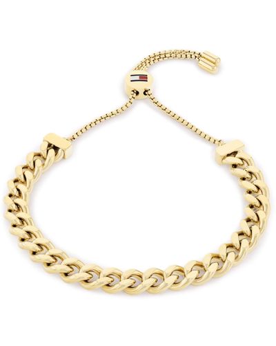 Tommy Hilfiger Hoop Link Chain Bracelet - Metallic