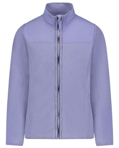 DKNY Girls Polar Fleece Zip-up Jacket - Purple