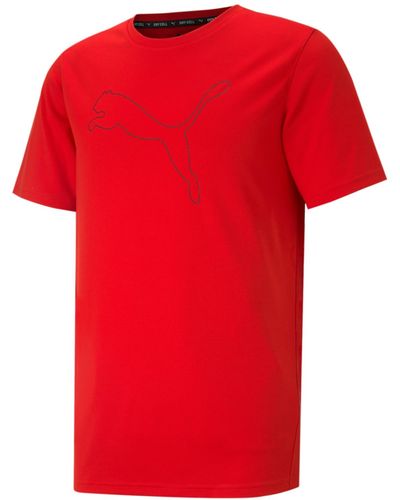 PUMA Performance Moisture-wicking Cat T-shirt - Red