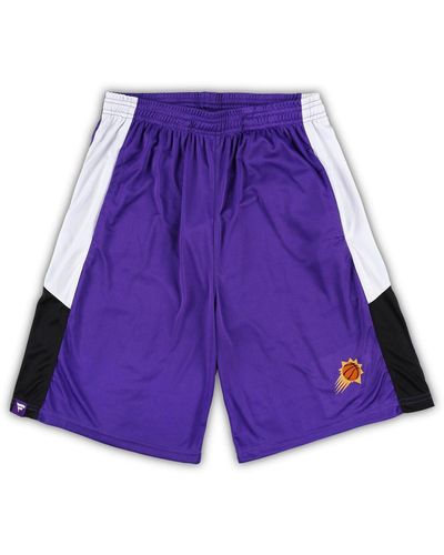 Fanatics Phoenix Suns Big And Tall Champion Rush Practice Shorts - Purple