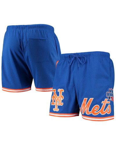 Pro Standard New York Mets 1986 World Series Mesh Shorts - Blue