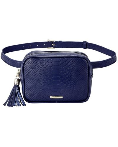 Gigi New York Kylie Leather Belt Bag - Blue