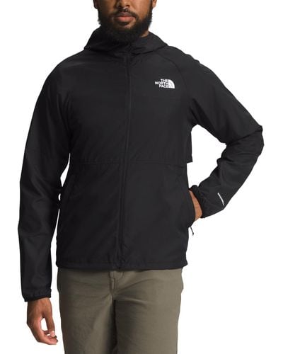 The North Face Flyweight Packable Hooded Windbreaker - Black