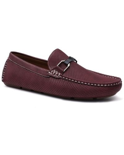 Aston Marc Charter Driving Loafers - Purple