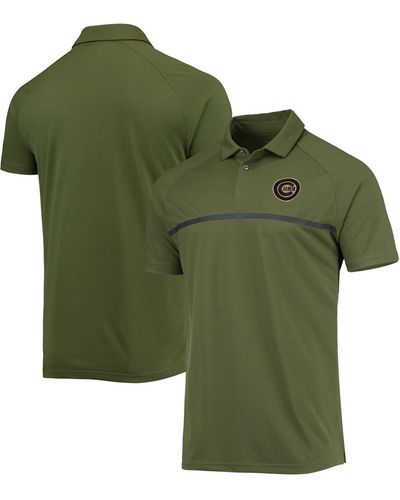 Levelwear Chicago Cubs Delta Sector Raglan Polo Shirt - Green