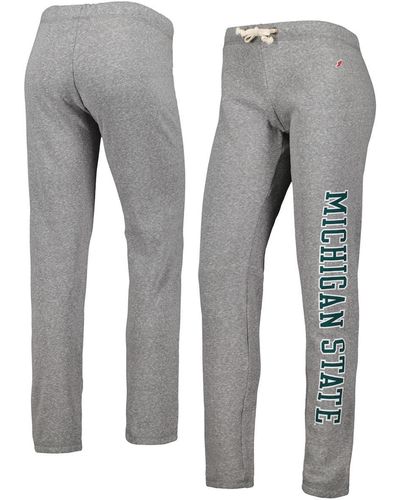 League Collegiate Wear Michigan State Spartans Victory Springs Tri-blend jogger Pants - Gray