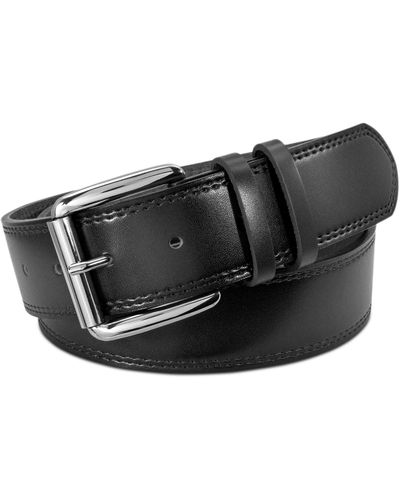 Stacy Adams Dylan Casual Leather Belt - Black