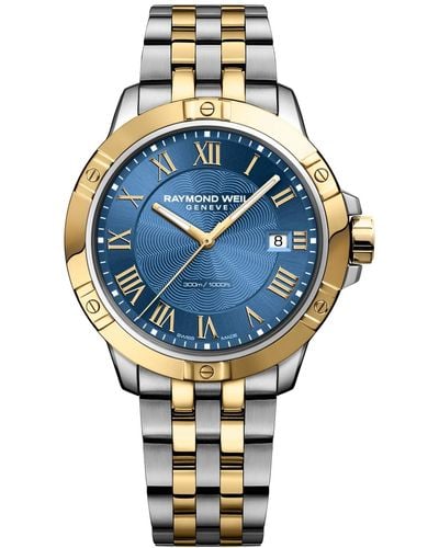 Raymond Weil Swiss Tango Classic Two-tone Stainless Steel Bracelet Watch 41mm - Blue