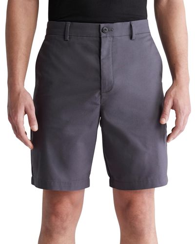 Calvin Klein Refined Slim Fit 9" Shorts - Gray