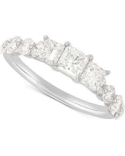 Macy's Diamond Princess-cut Three Stone Engagement Ring (2 Ct. T.w. - White