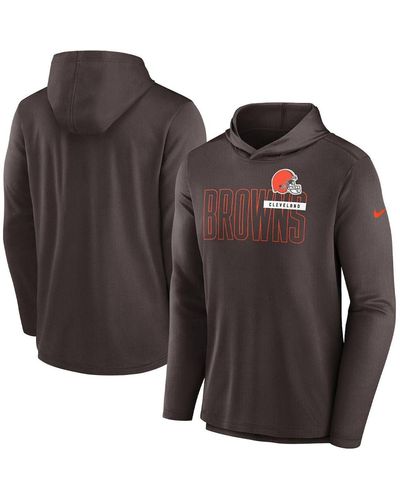 Newest Cleveland Browns Hoodie Sideline Athletic Performance