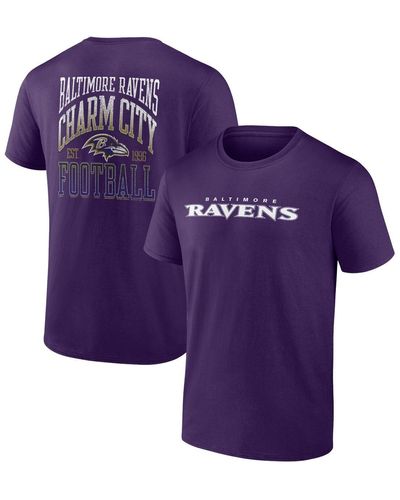 Profile Baltimore Ravens Big And Tall Two-sided T-shirt - Purple