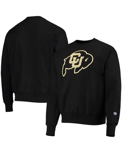 Champion Colorado Buffaloes Vault Logo Reverse Weave Pullover Sweatshirt - Black