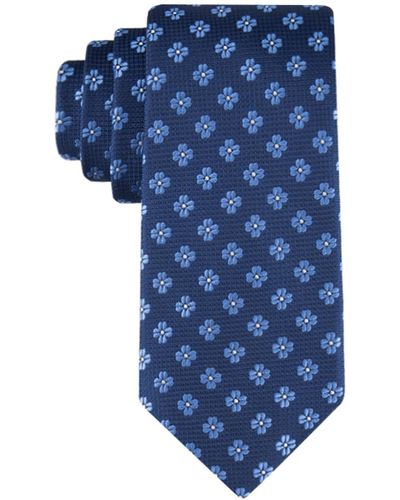 Tommy Hilfiger Floral Medallion Tie - Blue