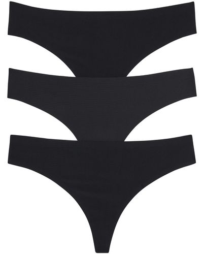 Honeydew Intimates Skinz Thong Underwear Set - Black
