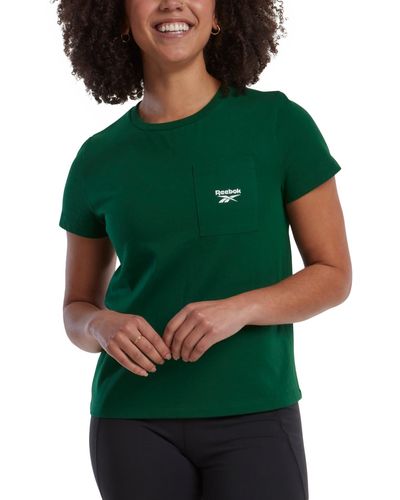 Reebok Active Small-logo Pocket Cotton T-shirt - Green