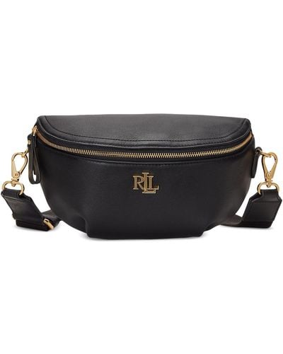 Lauren by Ralph Lauren Leather Marcy Small Belt Bag - Black