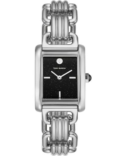 Tory Burch Eleanor Watch, Stainless Steel - White