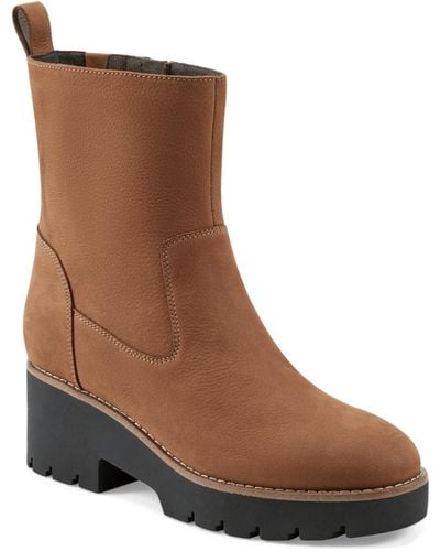 Easy Spirit Morgan Cold Weather Casual Booties - Brown
