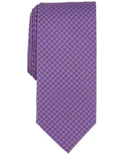 Tallia Tolbert Mini-pattern Tie - Purple