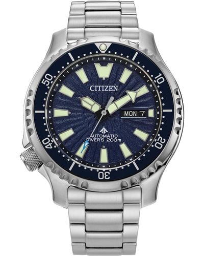 Citizen Automatic Promaster Stainless Steel Bracelet Watch 44mm - Gray