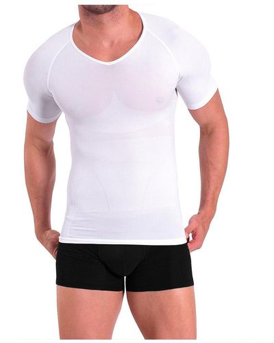 Rounderbum Basic Light Compression T-shirt - White
